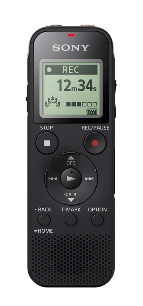 Dyktafon cyfrowy Sony ICD-PX470, czarny, stereo, MP3/L-PCM, 59 godz. 35 min, odtwarzanie MP3 Dyktafon cyfrowy Sony ICD-PX470, czarny, stereo, MP3/L-PCM, 59 godz. 35 min, odtwarzanie MP3