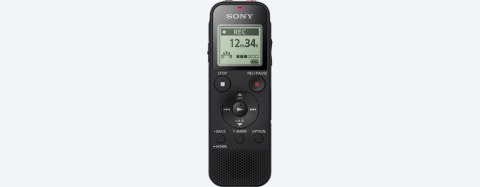 Dyktafon cyfrowy Sony ICD-PX470, czarny, stereo, MP3/L-PCM, 59 godz. 35 min, odtwarzanie MP3 Dyktafon cyfrowy Sony ICD-PX470, czarny, stereo, MP3/L-PCM, 59 godz. 35 min, odtwarzanie MP3