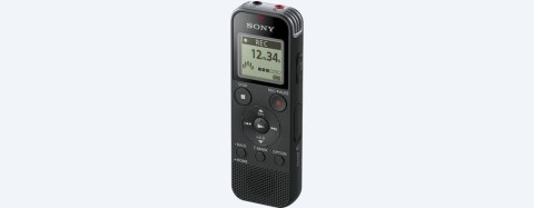 Dyktafon cyfrowy Sony ICD-PX470, czarny, stereo, MP3/L-PCM, 59 godz. 35 min, odtwarzanie MP3 Dyktafon cyfrowy Sony ICD-PX470, czarny, stereo, MP3/L-PCM, 59 godz. 35 min, odtwarzanie MP3