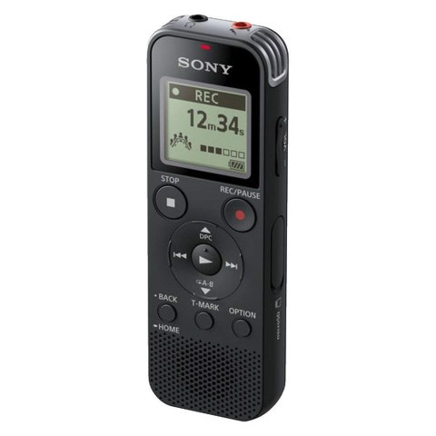 Dyktafon cyfrowy Sony ICD-PX470, czarny, stereo, MP3/L-PCM, 59 godz. 35 min, odtwarzanie MP3 Dyktafon cyfrowy Sony ICD-PX470, czarny, stereo, MP3/L-PCM, 59 godz. 35 min, odtwarzanie MP3