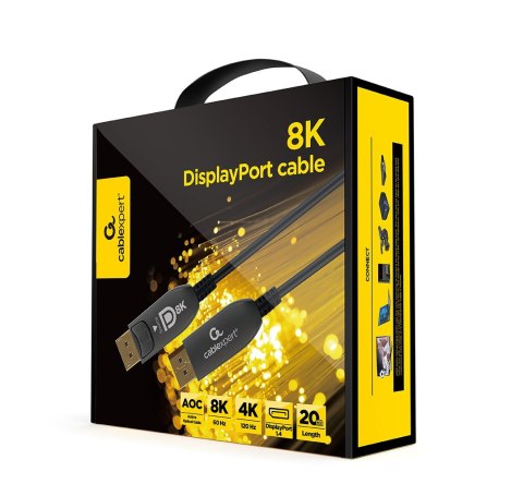 Gembird CC-DP8K-AOC-20M kabel DisplayPort Czarny