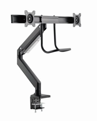 Gembird MA-DA2-04 Regulowane biurkowe ramię na 2 monitory, 17"-32", do 8 kg