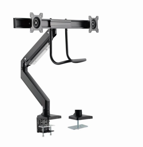 Gembird MA-DA2-04 Regulowane biurkowe ramię na 2 monitory, 17"-32", do 8 kg