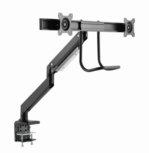 Gembird MA-DA2-04 Regulowane biurkowe ramię na 2 monitory, 17"-32", do 8 kg