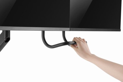 Gembird MA-DA2-04 Regulowane biurkowe ramię na 2 monitory, 17"-32", do 8 kg