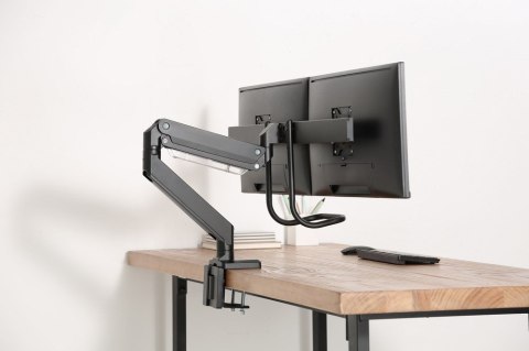 Gembird MA-DA2-04 Regulowane biurkowe ramię na 2 monitory, 17"-32", do 8 kg