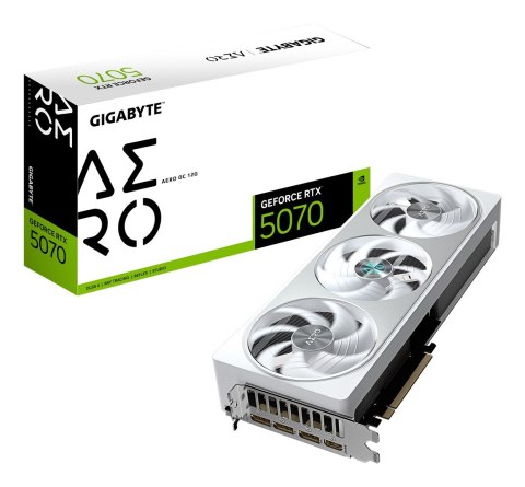 GIGABYTE GeForce RTX 5070 AERO OC 12G NVIDIA 12 GB GDDR7 GIGABYTE GeForce RTX 5070 AERO OC 12G NVIDIA 12 GB GDDR7