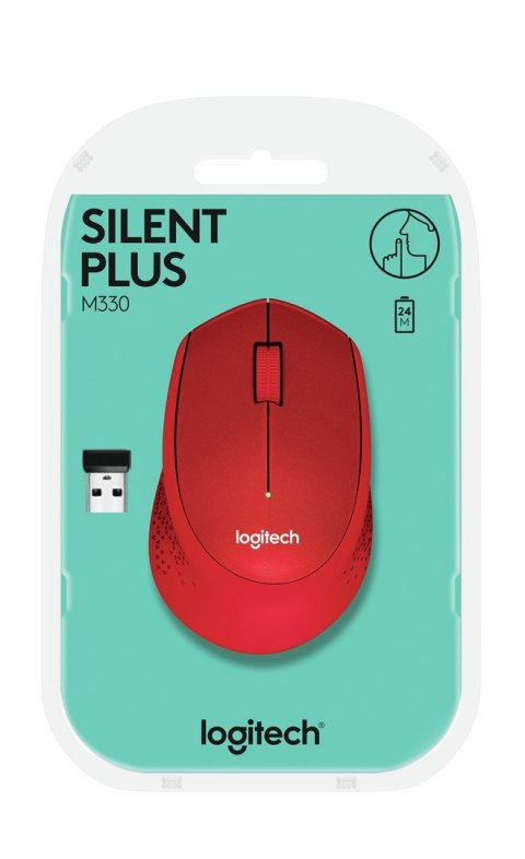 Mysz Logitech M330 Silent Plus Red
