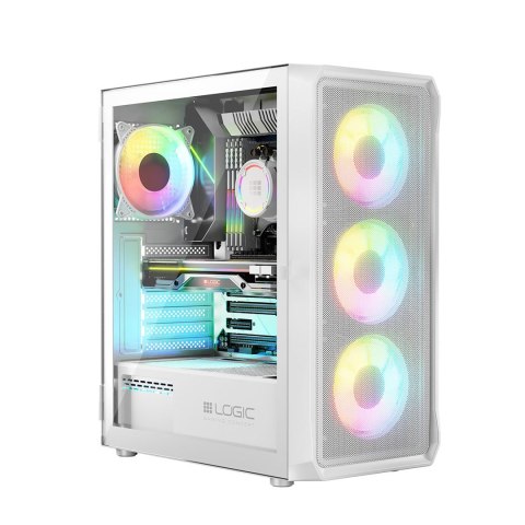 LOGIC OBUDOWA PORTOS ARGB MIDI USB 3.0 WHITE LOGIC OBUDOWA PORTOS ARGB MIDI USB 3.0 WHITE