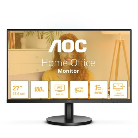 AOC B3 27B3HMA2 LED display 68,6 cm (27") 1920 x 1080 px Full HD LCD Czarny AOC B3 27B3HMA2 LED display 68,6 cm (27") 1920 x 1080 px Full HD LCD Czarny