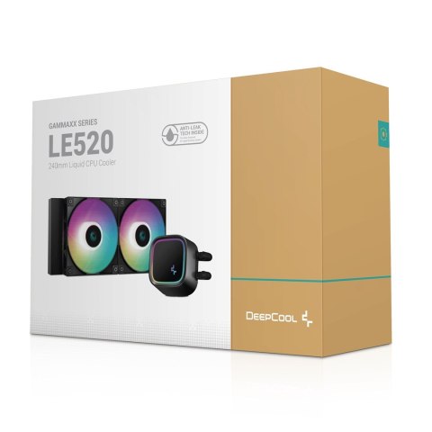 DeepCool LE520 Procesor Chłodnica cieczy all-in-one 12 cm Czarny 1 szt.