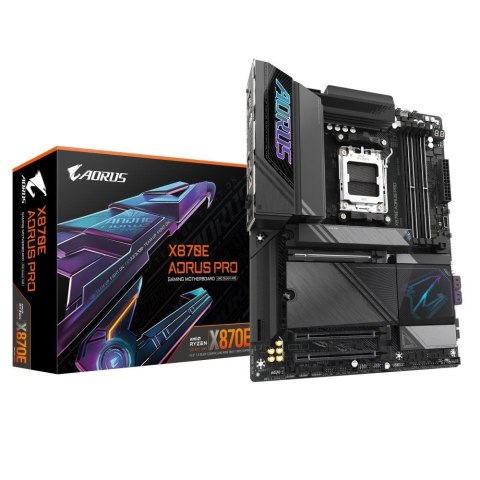 GIGABYTE X870E AORUS PRO płyta główna AMD X870E Gniazdo AM5 ATX GIGABYTE X870E AORUS PRO płyta główna AMD X870E Gniazdo AM5 ATX