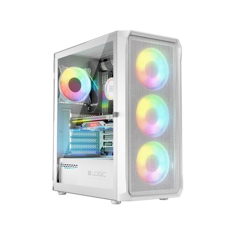 LOGIC OBUDOWA PORTOS ARGB MIDI USB 3.0 WHITE LOGIC OBUDOWA PORTOS ARGB MIDI USB 3.0 WHITE