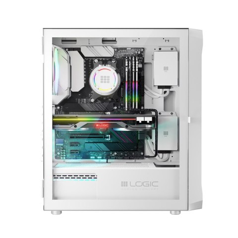 LOGIC OBUDOWA PORTOS ARGB MIDI USB 3.0 WHITE LOGIC OBUDOWA PORTOS ARGB MIDI USB 3.0 WHITE