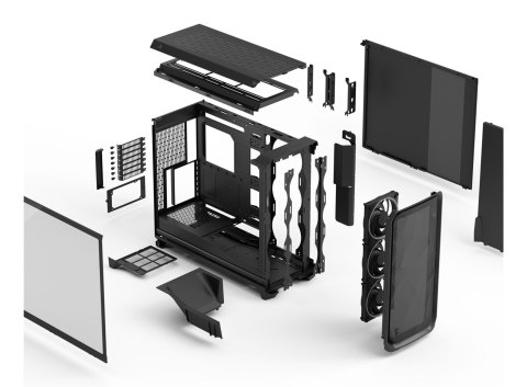 Obudowa Fractal Meshify 3 XL Black RGB TG Midi Tower Gaming Gehäuse Obudowa Fractal Meshify 3 XL Black RGB TG Midi Tower Gaming Gehäuse
