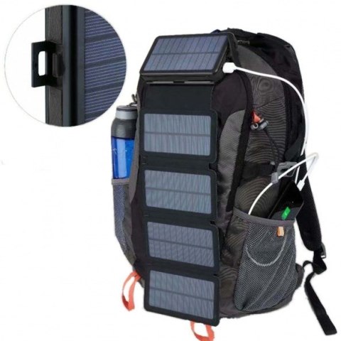 Panel solarny składany PowerNeed ES20000B 9W 20000mAh z POWER BANKIEM PV 9W 20000MAH LI-POLY 2X USB 2A CZARNY Panel solarny składany PowerNeed ES20000B 9W 20000mAh z POWER BANKIEM PV 9W 20000MAH LI-POLY 2X USB 2A CZARNY