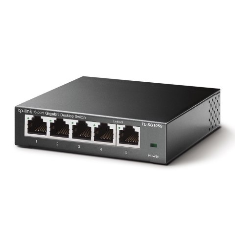 TP-Link TL-SG105S Nie zarządzany Gigabit Ethernet (10/100/1000) Czarny