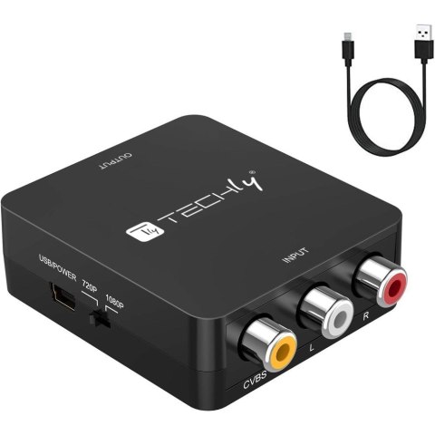 Konwerter AV Composite video i audio 3x RCA na HDMI 1080p