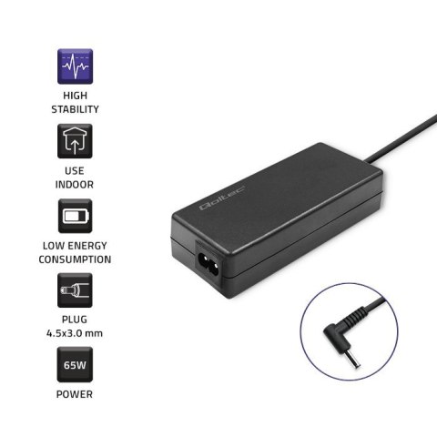 Qoltec Zasilacz do laptopa Samsung PREMIUM 65W | 19V | 3.42A | 3.0*1.0 Qoltec Zasilacz do laptopa Samsung PREMIUM 65W | 19V | 3.42A | 3.0*1.0
