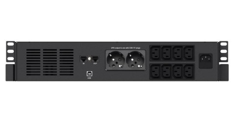 Zasilacz awaryjny UPS X4 1000 RM Plus, 1000VA, 600W, 8x C13, 2x FR/Schuko