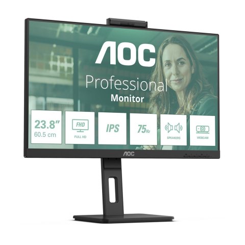 AOC 24P3QW monitor komputerowy 60,5 cm (23.8") 1920 x 1080 px Full HD Czarny