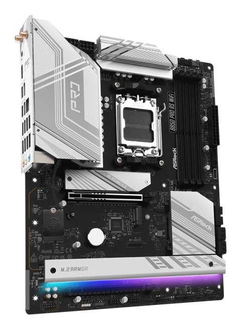 Asrock B850 Pro RS WiFi AMD B850 Gniazdo AM5 ATX Asrock B850 Pro RS WiFi AMD B850 Gniazdo AM5 ATX