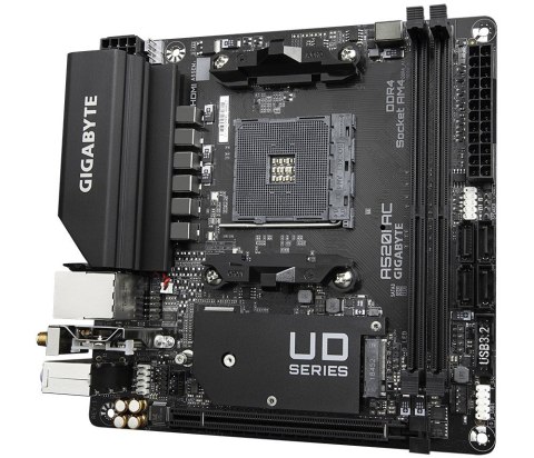 Gigabyte A520I AC płyta główna AMD A520 Socket AM4 mini ITX Gigabyte A520I AC płyta główna AMD A520 Socket AM4 mini ITX