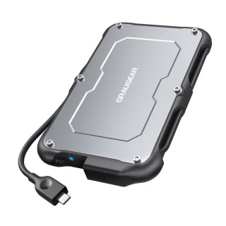 GRAUGEAR G-2502-C-10G obudowa do dysków twardych Obudowa HDD/SSD Czarny, Stal 2.5"
