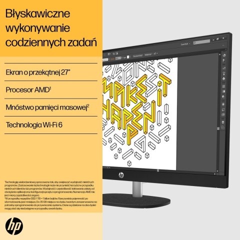 HP 27-cr0232nw AIO Ryzen 5 7520U 27.0"FHD IPS AG 300nits 16GB DDR5 SSD512 Radeon 610M LAN Win11 2Y Shell White HP 27-cr0232nw AIO Ryzen 5 7520U 27.0"FHD IPS AG 300nits 16GB DDR5 SSD512 Radeon 610M LAN Win11 2Y Shell White