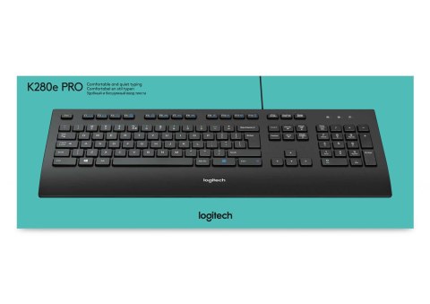 Logitech K280E Pro f/ Business klawiatura USB QWERTY Amerykański międzynarodowy Czarny Logitech K280E Pro f/ Business klawiatura USB QWERTY Amerykański międzynarodowy Czarny