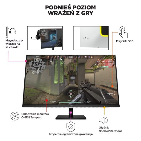 MONITOR HP OLED, UHD 31,5" OMEN Transcend 32 (9R181E9) 240Hz
