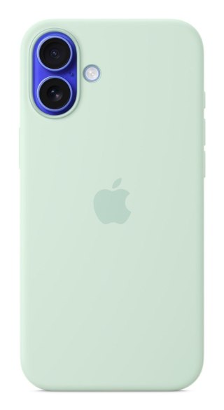 Silikonowe etui Apple iPhone 16 Plus z MagSafe - Akwamaryn (MDGU4ZM/A)