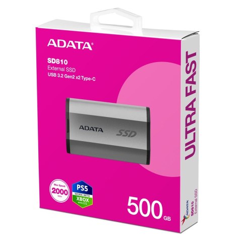 ADATA SD810 500 GB Czarny, Srebrny ADATA SD810 500 GB Czarny, Srebrny