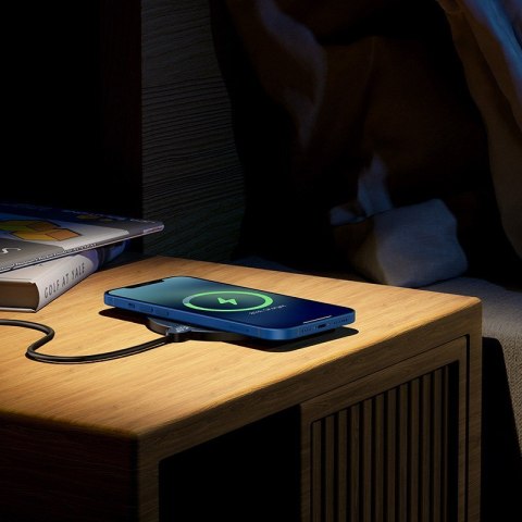 Baseus CCED000001 ładowarka do urządzeń przenośnych Słuchawki, Smartfon Czarny USB Bezprzewodowe ładowanie Wewnętrzna