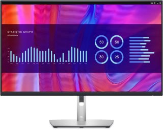 DELL P Series P3223DE 80 cm (31.5") 2560 x 1440 px Quad HD monitor LCD Czarny, Srebrny