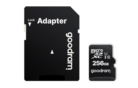 GOODRAM microSDXC 256GB class 10 UHS I + adapter GOODRAM microSDXC 256GB class 10 UHS I + adapter