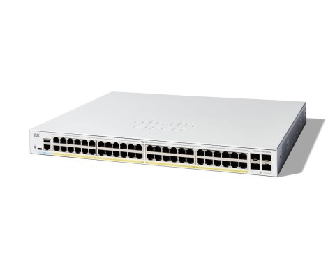 Cisco C1300-48FP-4G łącza sieciowe Zarządzany L2/L3 Gigabit Ethernet (10/100/1000) Biały Cisco C1300-48FP-4G łącza sieciowe Zarządzany L2/L3 Gigabit Ethernet (10/100/1000) Biały