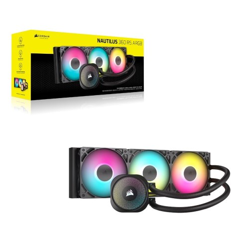 Corsair NAUTILUS 360 RS ARGB Procesor Chłodnica powietrza Czarny