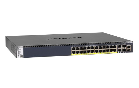 NETGEAR M4300-28G-PoE+ Zarządzany L2/L3/L4 10G Ethernet (100/1000/10000) Obsługa PoE 1U Czarny NETGEAR M4300-28G-PoE+ Zarządzany L2/L3/L4 10G Ethernet (100/1000/10000) Obsługa PoE 1U Czarny