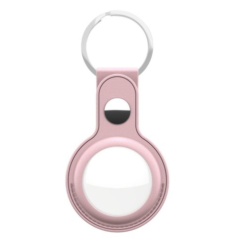 KeyBudz AirTag Keyring - skórzane etui ochronne do AirTag (blush pink) KeyBudz AirTag Keyring - skórzane etui ochronne do AirTag (blush pink)