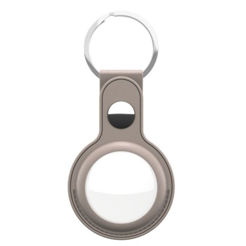 KeyBudz AirTag Keyring - skórzane etui ochronne do AirTag (sandy beige)