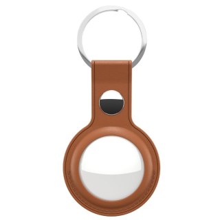 KeyBudz Skórzany pokrowiec na AirTag, Raktu pakabukas