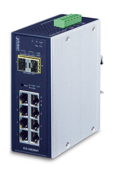 PLANET IGS-10020MT łącza sieciowe Zarządzany L2+ Gigabit Ethernet (10/100/1000) Czarny PLANET IGS-10020MT łącza sieciowe Zarządzany L2+ Gigabit Ethernet (10/100/1000) Czarny