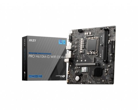 Płyta główna MSI PRO H610M-G WIFI DDR4 Płyta główna MSI PRO H610M-G WIFI DDR4