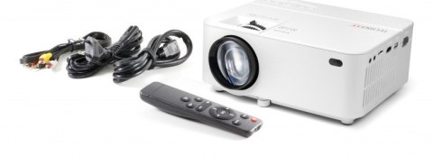 Projektor rzutnik LED + pilot Technaxx 50W, wbudowany głośnik (biały)