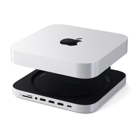 Satechi Stand & Hub - podstawka i hub do Mac Mini/Studio (USB-C 3.2, USB-A 3.2, 2x USB-A 3.0, 3,5mm jack, port micro/SD, NVMe/M. Satechi Stand & Hub - podstawka i hub do Mac Mini/Studio (USB-C 3.2, USB-A 3.2, 2x USB-A 3.0, 3,5mm jack, port micro/SD, NVMe/M.