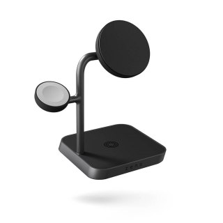 Zens Aluminium Series 3 w 1 Magnetyczna bezprzewodowa ładowarka biurowa Pro 3+ Zegarek z zasilaczem