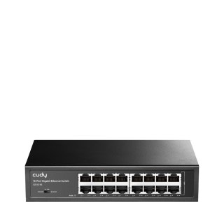 Cudy GS1016 łącza sieciowe Gigabit Ethernet (10/100/1000) Czarny