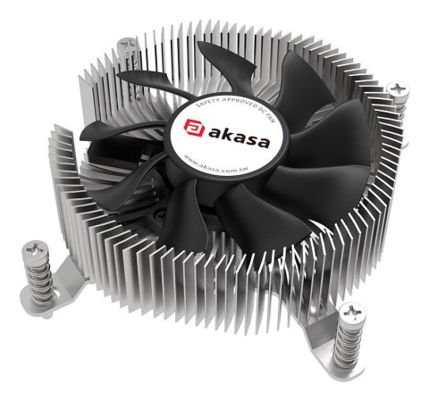 Niskoprofilowe chłodzenie procesora Acasa, Intel LGA1700 - miedziane i aluminiowe