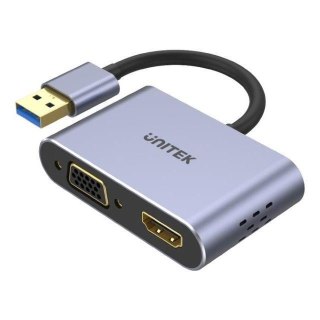 Adapter Unitek USB-A na HDMI i VGA, FullHD